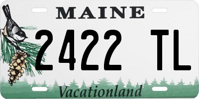 ME license plate 2422TL
