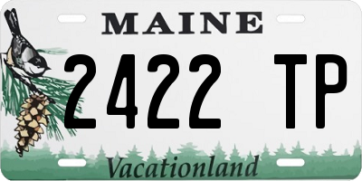 ME license plate 2422TP