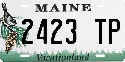 ME license plate 2423TP
