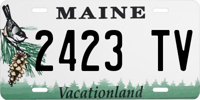 ME license plate 2423TV
