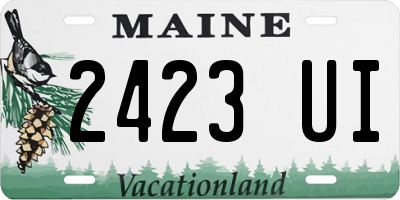 ME license plate 2423UI