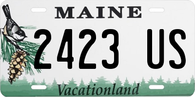 ME license plate 2423US