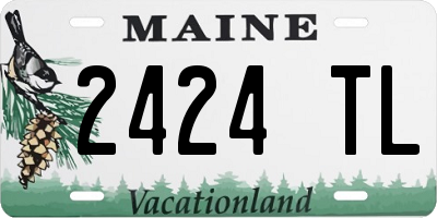 ME license plate 2424TL