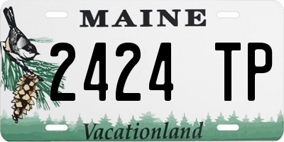ME license plate 2424TP