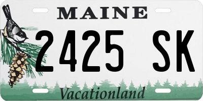 ME license plate 2425SK