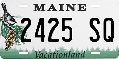 ME license plate 2425SQ