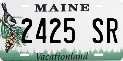 ME license plate 2425SR