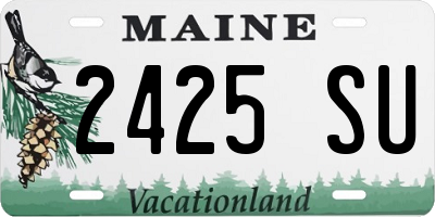 ME license plate 2425SU