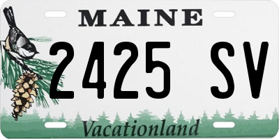 ME license plate 2425SV