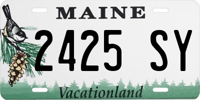 ME license plate 2425SY