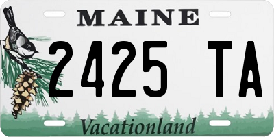 ME license plate 2425TA