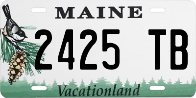 ME license plate 2425TB