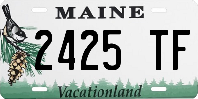 ME license plate 2425TF