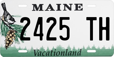 ME license plate 2425TH