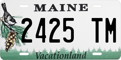 ME license plate 2425TM