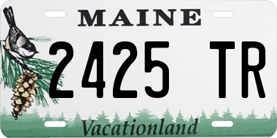 ME license plate 2425TR