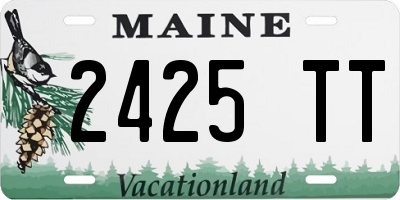 ME license plate 2425TT