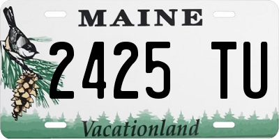 ME license plate 2425TU