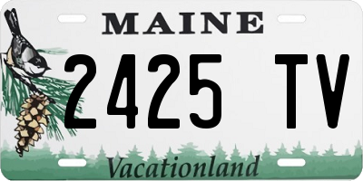 ME license plate 2425TV