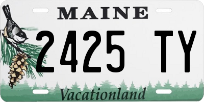 ME license plate 2425TY