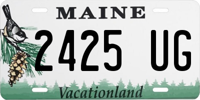 ME license plate 2425UG