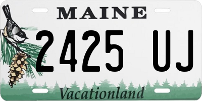 ME license plate 2425UJ