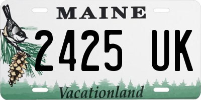ME license plate 2425UK