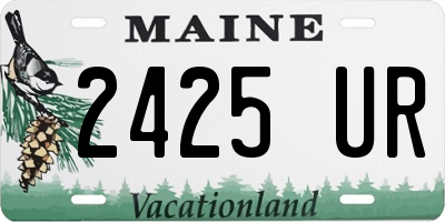 ME license plate 2425UR