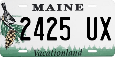 ME license plate 2425UX
