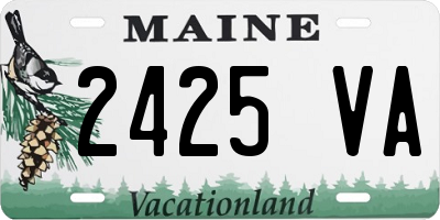 ME license plate 2425VA