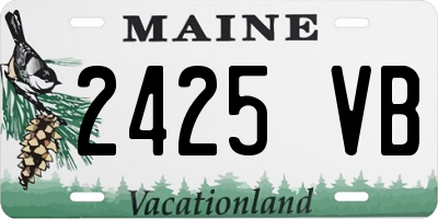 ME license plate 2425VB