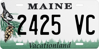ME license plate 2425VC