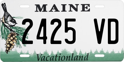 ME license plate 2425VD