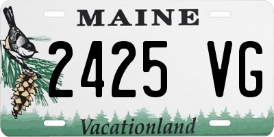 ME license plate 2425VG