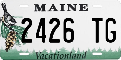 ME license plate 2426TG