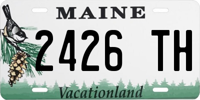 ME license plate 2426TH