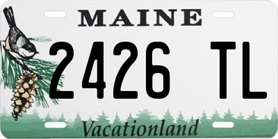 ME license plate 2426TL