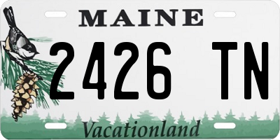ME license plate 2426TN