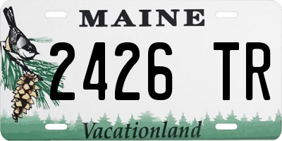 ME license plate 2426TR