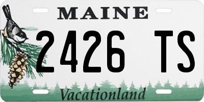 ME license plate 2426TS