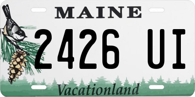 ME license plate 2426UI