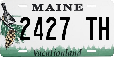 ME license plate 2427TH