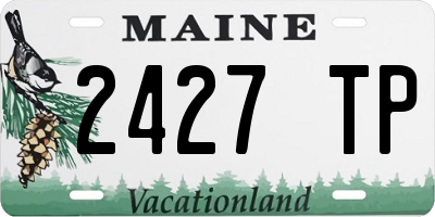 ME license plate 2427TP