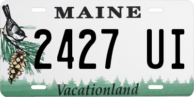 ME license plate 2427UI