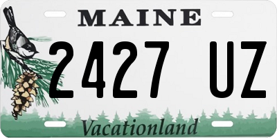 ME license plate 2427UZ