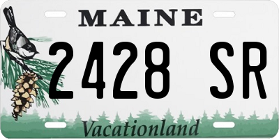 ME license plate 2428SR