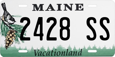 ME license plate 2428SS