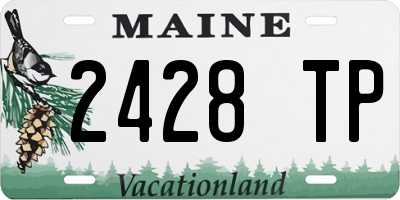 ME license plate 2428TP