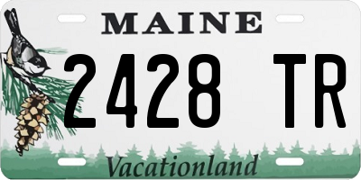 ME license plate 2428TR