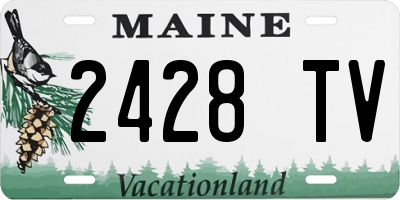 ME license plate 2428TV